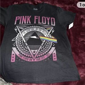 Pink Floyd Dark Side of The Moon T-Shirt Juniors Size S/M Short Sleeve, Black